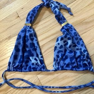 VIX Bia Ripple Brazilian Blue Leopard Bikini